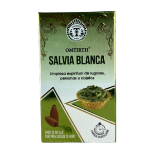 Incienso Cono Salvia Blanca 3 cms - Omtirth