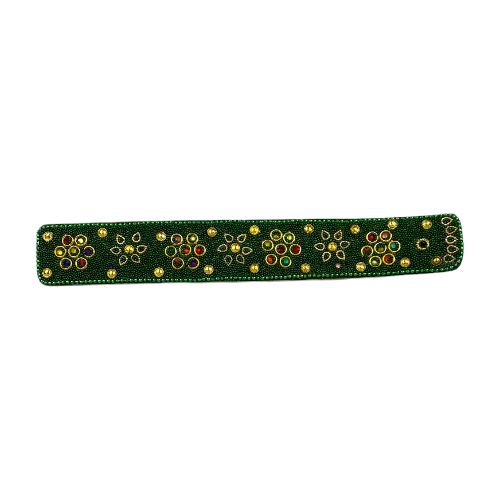 Porta Incienso Madera Brillante Verde