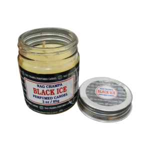 Vela Aromática Redonda Hielo Negro 85 g - Nag Champa