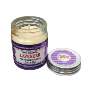 Vela Aromática Redonda Lavanda 85 g - Nag Champa