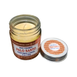 Vela Aromática Redonda Palo Santo 85 g - Nag Champa